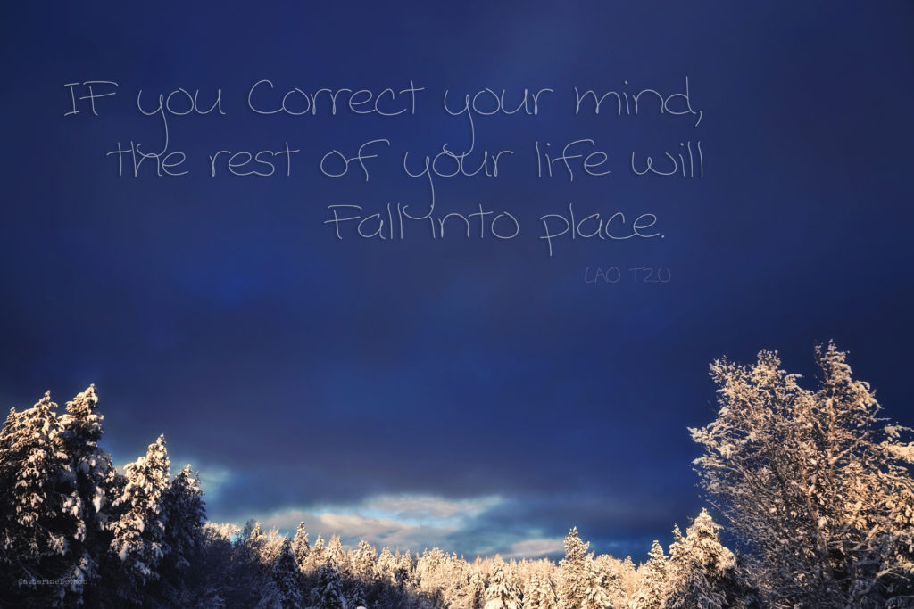 If You Correct Your Mind, Everything Else Will Fall Into Place